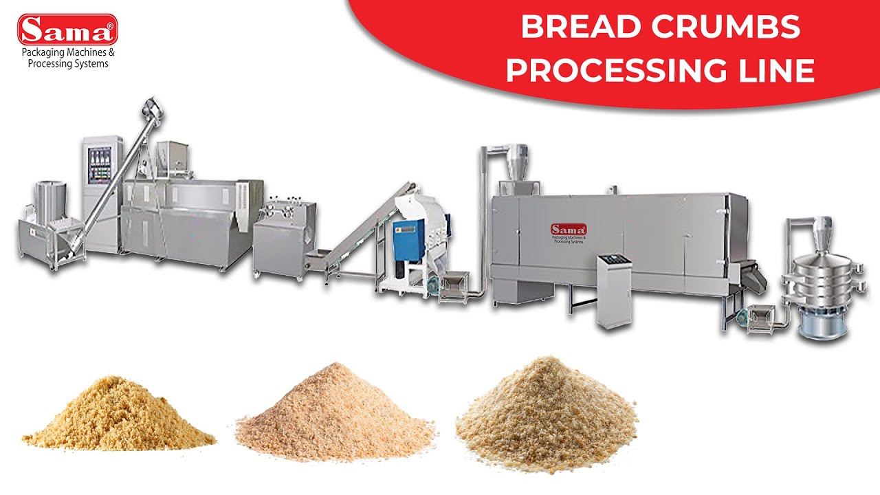 Bread Crumbs Processing Line Youtube