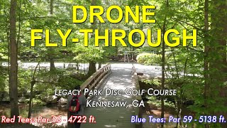 Disc Golf Drone Fly-through of Legacy Park | Avian Disc Sports