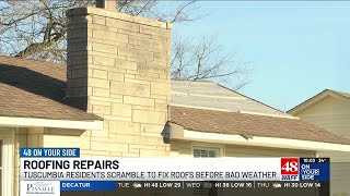 Tuscumbia residents scramble to find roofers after EF-1 tornado