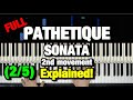 Beethoven Pathétique Sonata 2nd Movement Piano Tutorial - How to Play Lesson (Part 2 of 5)