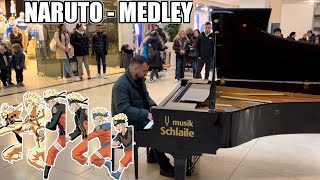 NARUTO MEDLEY on a public PIANO | Karlsruhe, Germany