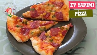 EVDE MUHTEŞEM PİZZA  | PİZZA YAPIMI BU KADAR KOLAY | Leziz Yemek Tarifler