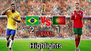 Brazil 🆚 Portugal Final Full Match Highlights || FIFA World Cup ⚽ || Football Portugal Match