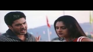 Adithya And Ramya Hits Movie | Aadi Kannada Movie | Adithya Dialodues Scene
