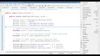 🌟 Java Automation : Check if a String Contains a Substring in Java!