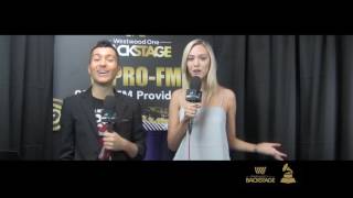 Paige Mobley On ANTM Elimination And Turning Up In NYC : The 59th GRAMMYs #WWOBackstage