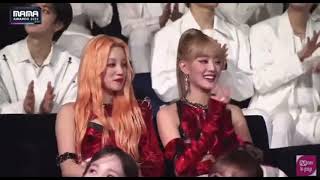 NewJeans \u0026 (G)I-dle's reaction to Itzy's performance in MAMA 2022