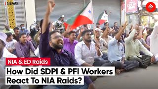 PFI And SDPI Workers Protest Against NIA in Chennai, Shout \