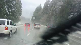 SNOQUALMIE PASS SNOW RAIN ICE CHAINS REQUIRED