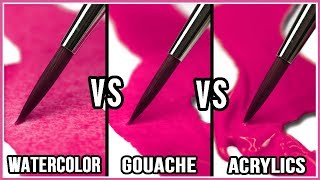 What Is The Difference Between Watercolor, Gouache & Acrylic Paint