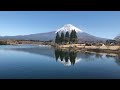 mt. fuji seen from lake tanuki