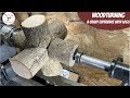 Woodturning :a crazy experience with logs