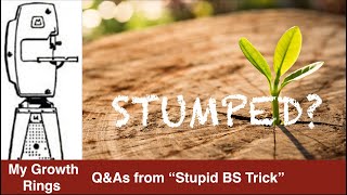 STUMPED? Q&A's from 