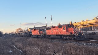 SD40 DUO! CP CWR-01 - 5766E at Streetsville - February 12, 2024