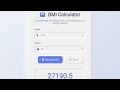 BMI Calculator with Neumorphic Design | HTML CSS JavaScript Project