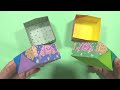 【折り紙】簡単！2枚でできるシンプルな箱の折り方　origami box【音声解説あり】 ばぁばの折り紙