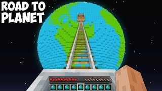 I found SECRET ROAD TO A NEW PLANET in Minecraft ! SECRET PLANET !