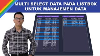 CARA MUDAH SELEKSI MULTIPLE DATA LISTBOX| MEMINDAHKAN DATA LISTBOX | VBA EXCEL