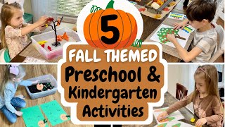 5 Cheap Fall Themed Learning Activities for Preschoolers and Kindergarteners (Part 1 of 2)