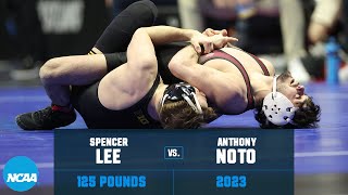 Spencer Lee v. Anthony Noto - 125 lb Quarterfinal - 2023 NCAA Wrestling Championships