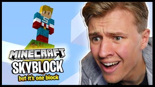 Starting Minecraft 1.16 Skyblock, But It's ONE BLOCK..