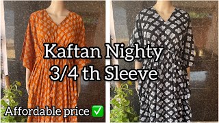 Ajrak Kaftan Nighty/ colourful/ pure cotton #viral #onlineshopping #affordableprice