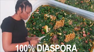 Cook With Me: Diaspora Vegetable Soup with 100% Alternative Ingredients | Flo Chinyere