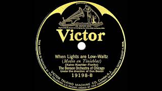 1923 The Benson Orchestra of Chicago - When Lights Are Low