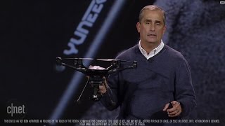 CNET News - Intel shows intelligent drone with Real Sense tech