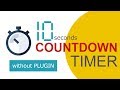 Countdown timer using HTML, CSS and Javascript Without Plugin