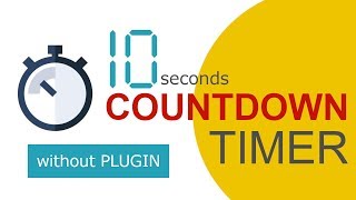 Countdown timer using HTML, CSS and Javascript Without Plugin