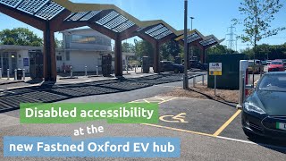 Disability access at the new Fastned Oxford EV charging hub