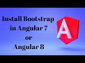 install bootstrap in angular 7 | install bootstrap in angular 8