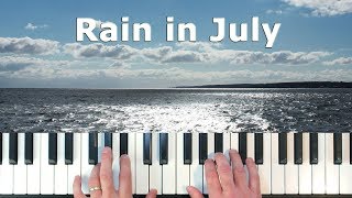 Rain in July - Michael Carstensen - Piano Tutorial Easy