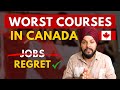 🚨 DO NOT TAKE THESE COURSES IN CANADA 2024 | Worst Courses to Study in Canadaz