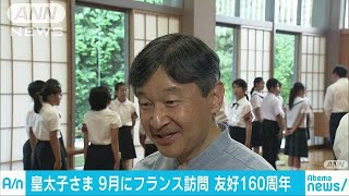 皇太子さま　フランス公式訪問へ　雅子さまは見送り(18/08/07)