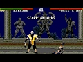 Mortal Kombat (Sega Genesis) - Scorpion playthrough