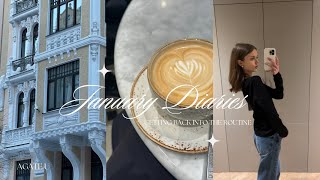 january diaries | getting a haircut, nails done, back into a routine, studying