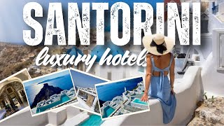 5 LUXURY Hotels in SANTORINI (Greece) trending in 2025!