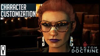 Phantom Doctrine Character Customization Options for Male and Female Agents