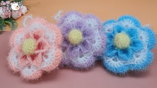 [수세미코바늘]올리볼리 호빵 수세미뜨기  Crochet Dish Scrubby