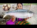 পপি কিচেনে আবার একবার 2.5kg পদ্মার ইলিশ কেটে রান্না হলো সাথে ইলিশ মাছের মাথা দিয়ে খেড়ো কচুর ঘন্ট