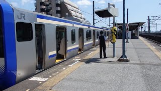 内房線・外房線本千葉駅での女性車掌動作MT２