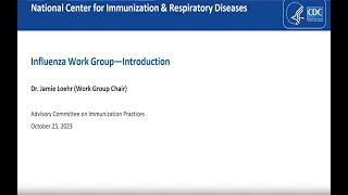 October 2023 ACIP Meeting - Influenza Vaccines & Vaccine Safety