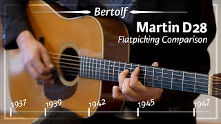 Martin D28 1937 - 1947 Flatpicking Comparison played by Bertolf