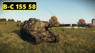 Rain of Fire: 7 Kills with B-C 155 58 Artillery.  World of Tanks Top Replays.