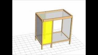 Timber bower, Collapsing process simulation, JR Takatori 100%, wallstat movie