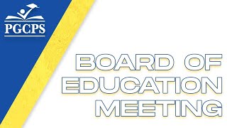 PGCPS Board of Education Special Meeting - 12/18/2025