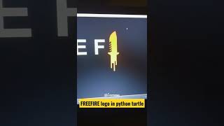 FREE FIRE Logo Drawing Using Python Turtle | Python For Beginners | BGMI | @FreeFireIndiaOfficial