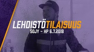 Lehdistötilaisuus: SoJy - HP 6.7.2018